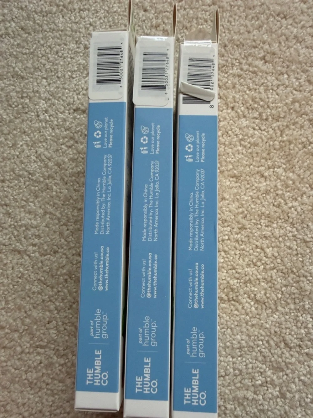 Bamboo Electric Toothbrush Heads - Blue & Pink (3 Pack)